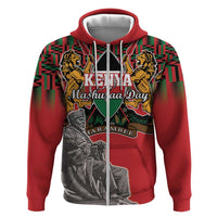 Personalized Kenya Mashujaa Day Hoodie Mzee Jomo Kenyatta With Coat Of Arms - Wonder Print Shop