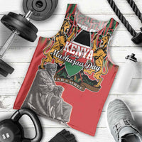 Personalized Kenya Mashujaa Day Men Tank Top Mzee Jomo Kenyatta With Coat Of Arms - Wonder Print Shop