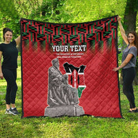 Personalized Kenya Mashujaa Day Quilt Mzee Jomo Kenyatta With Coat Of Arms - Wonder Print Shop