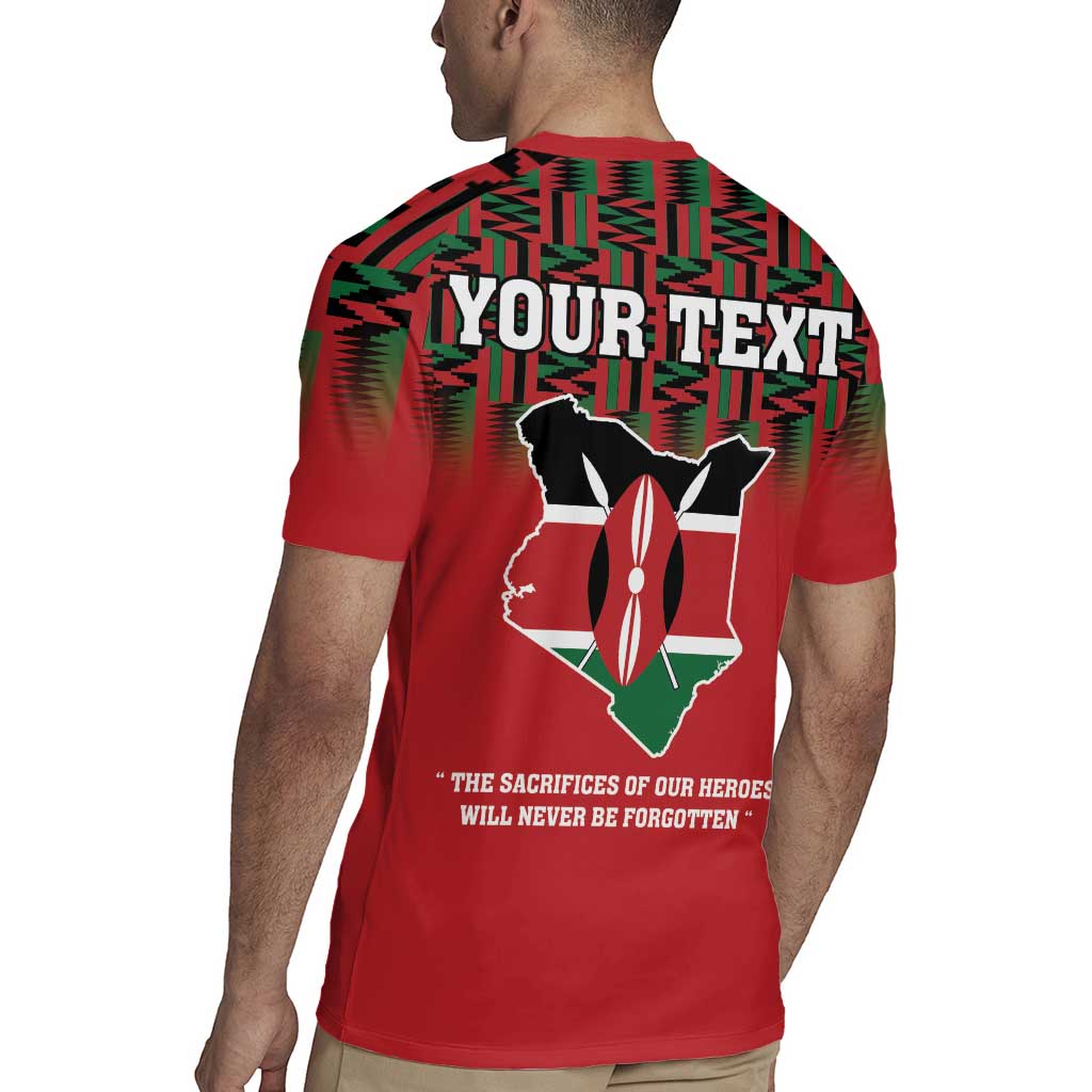 Personalized Kenya Mashujaa Day Rugby Jersey Mzee Jomo Kenyatta With Coat Of Arms - Wonder Print Shop