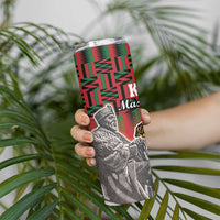 Kenya Mashujaa Day Skinny Tumbler Mzee Jomo Kenyatta With Coat Of Arms - Wonder Print Shop