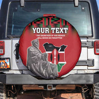 Personalized Kenya Mashujaa Day Spare Tire Cover Mzee Jomo Kenyatta With Coat Of Arms - Wonder Print Shop