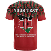 Personalized Kenya Mashujaa Day T Shirt Mzee Jomo Kenyatta With Coat Of Arms - Wonder Print Shop