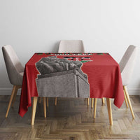 Personalized Kenya Mashujaa Day Tablecloth Mzee Jomo Kenyatta With Coat Of Arms - Wonder Print Shop