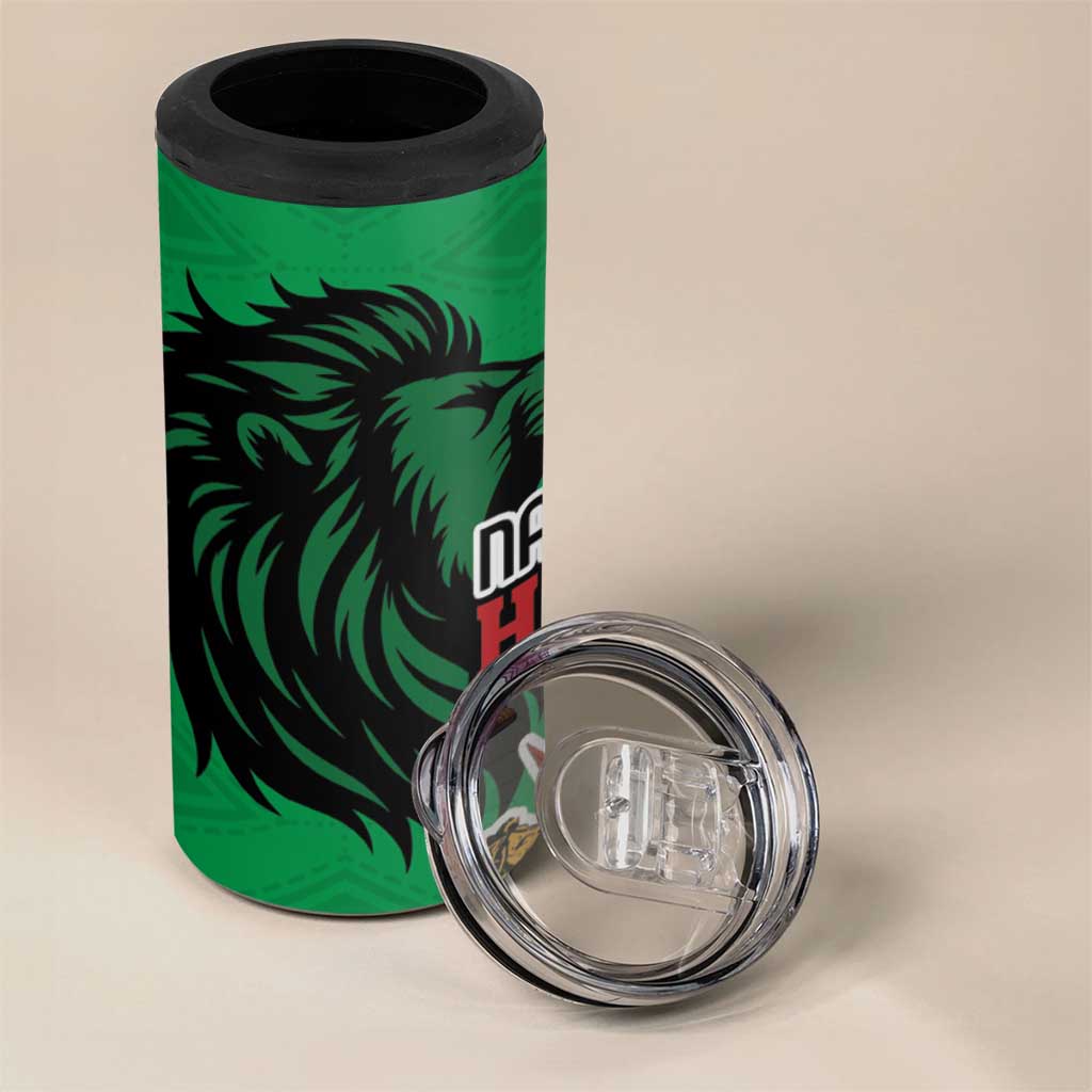 Kenya National Heroes Day 4 in 1 Can Cooler Tumbler Mashujaa With Lion Head And Coat Of Arms - Wonder Print Shop