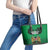 Kenya National Heroes Day Leather Tote Bag Mashujaa With Lion Head And Coat Of Arms - Wonder Print Shop