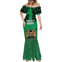 Kenya National Heroes Day Mermaid Dress Mashujaa With Lion Head And Coat Of Arms - Wonder Print Shop