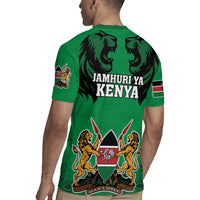 Kenya National Heroes Day Rugby Jersey Mashujaa With Lion Head And Coat Of Arms - Wonder Print Shop
