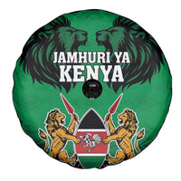 Kenya National Heroes Day Spare Tire Cover Mashujaa With Lion Head And Coat Of Arms - Wonder Print Shop