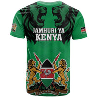 Kenya National Heroes Day T Shirt Mashujaa With Lion Head And Coat Of Arms - Wonder Print Shop