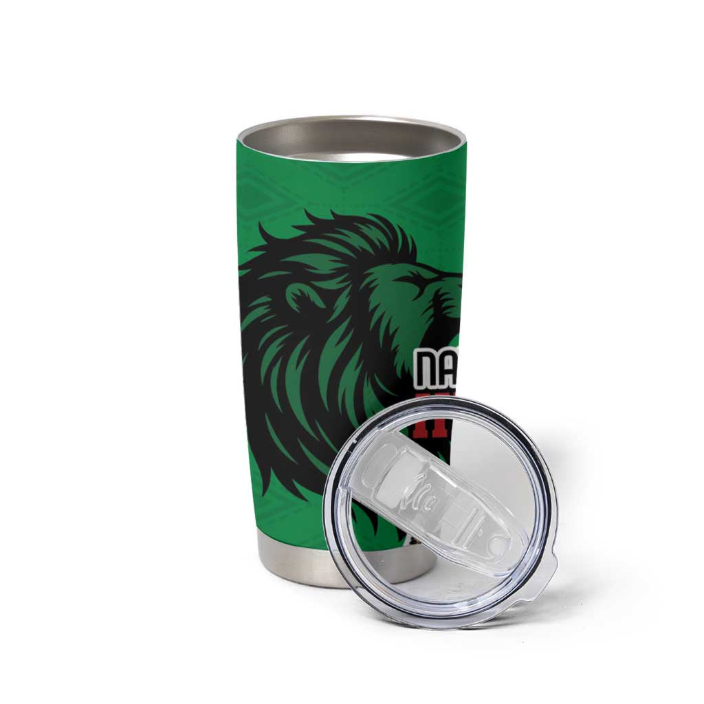 Kenya National Heroes Day Tumbler Cup Mashujaa With Lion Head And Coat Of Arms - Wonder Print Shop