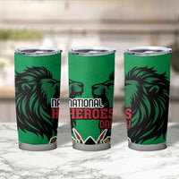 Kenya National Heroes Day Tumbler Cup Mashujaa With Lion Head And Coat Of Arms - Wonder Print Shop