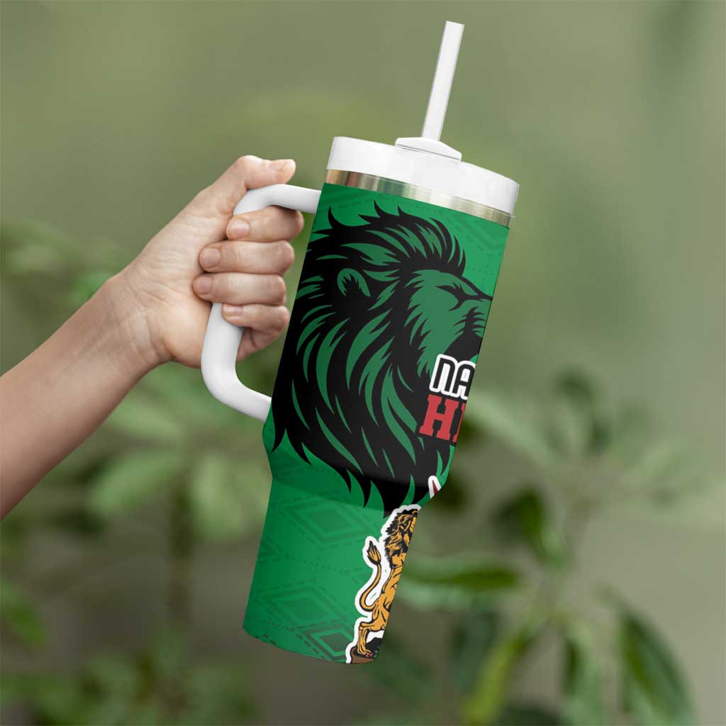 Kenya National Heroes Day Tumbler With Handle Mashujaa With Lion Head And Coat Of Arms - Wonder Print Shop