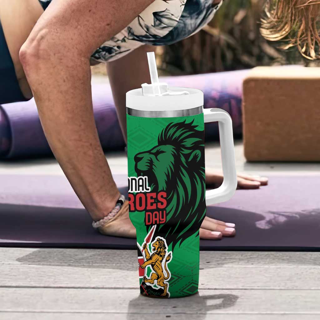 Kenya National Heroes Day Tumbler With Handle Mashujaa With Lion Head And Coat Of Arms - Wonder Print Shop