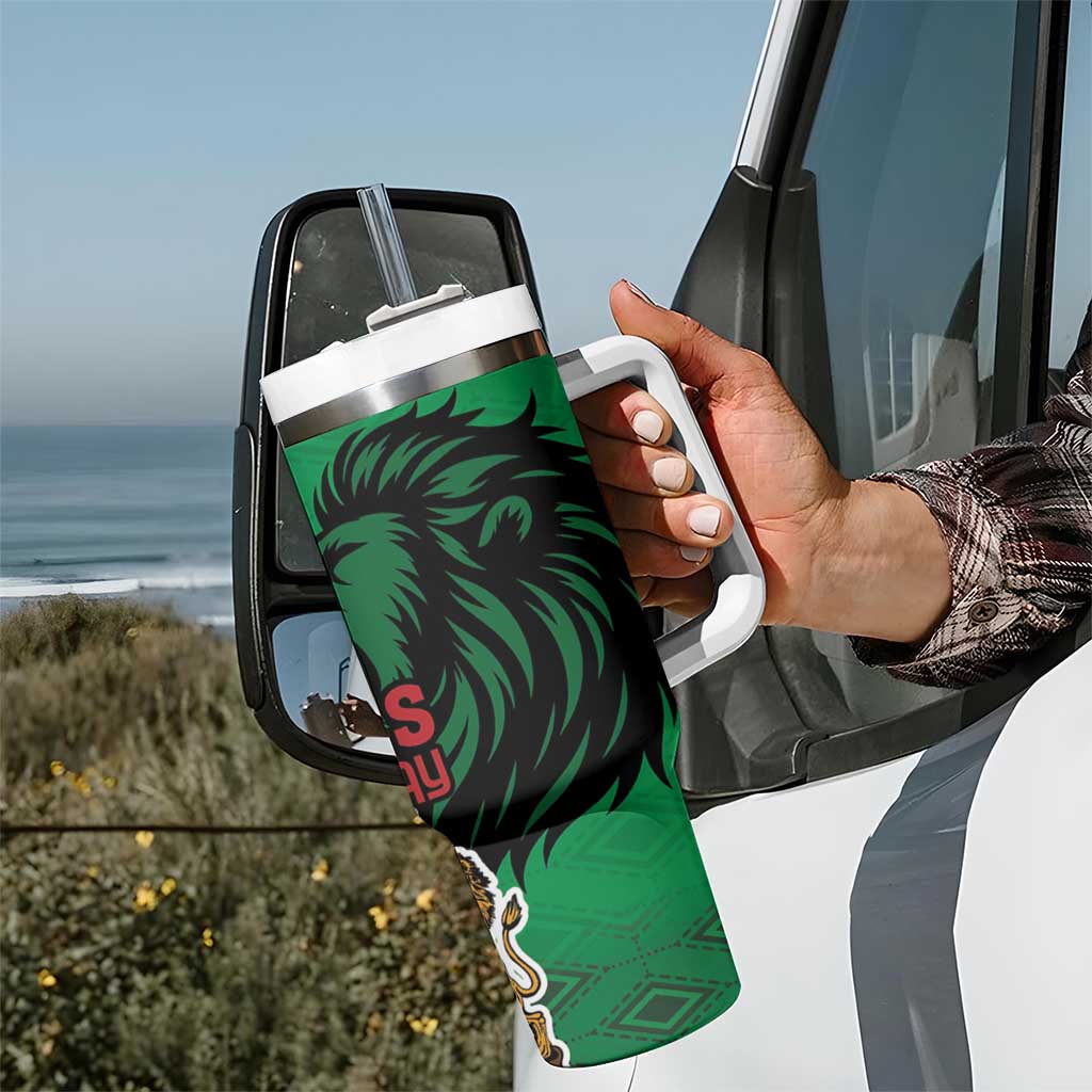 Kenya National Heroes Day Tumbler With Handle Mashujaa With Lion Head And Coat Of Arms - Wonder Print Shop