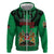 Kenya National Heroes Day Zip Hoodie Mashujaa With Lion Head And Coat Of Arms - Wonder Print Shop