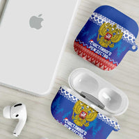 Russia Christmas AirPods Case Double Headed Eagle Christmas Patterns - Wonder Print Shop