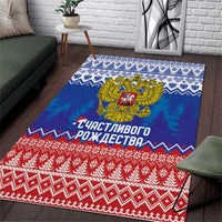 Russia Christmas Area Rug Double Headed Eagle Christmas Patterns - Wonder Print Shop