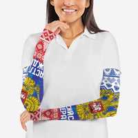 Russia Christmas Arm Sleeves Double Headed Eagle Christmas Patterns - Wonder Print Shop