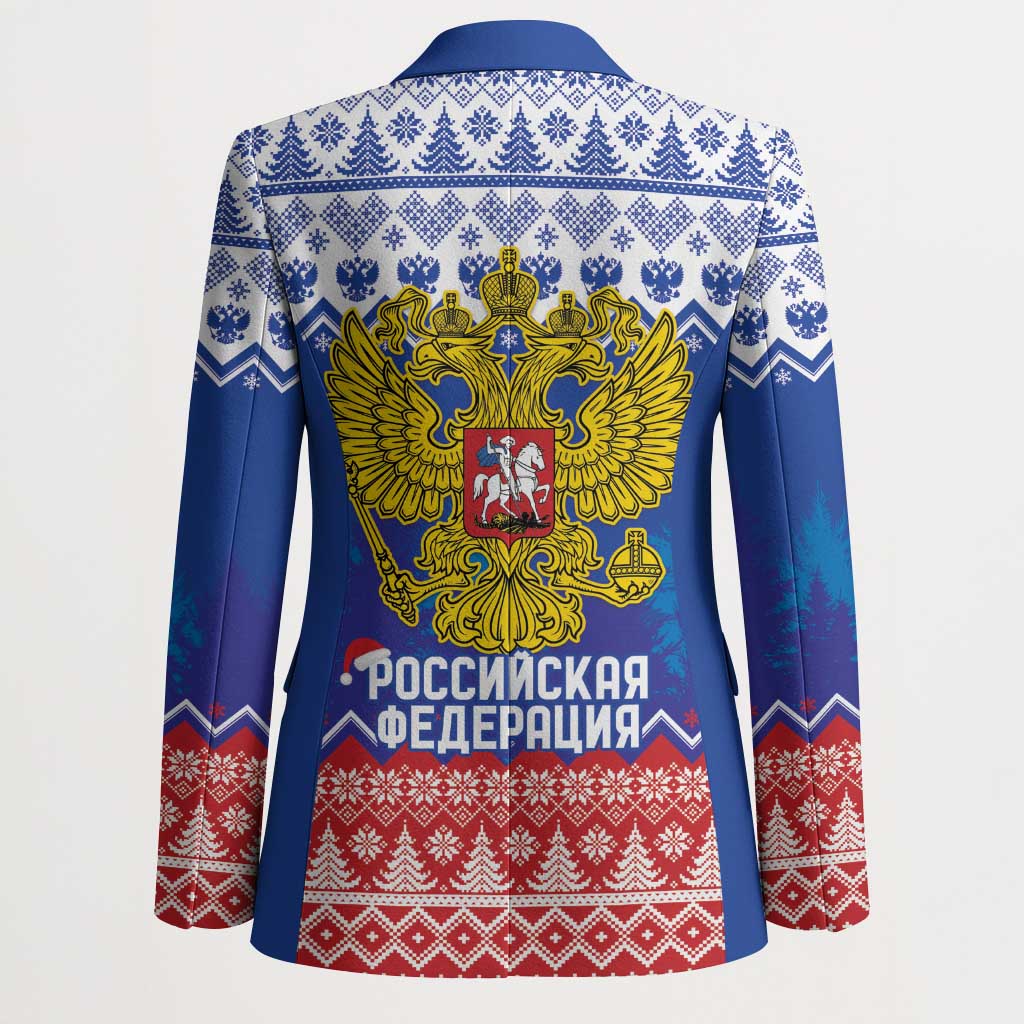 Russia Christmas Blazer Double Headed Eagle Christmas Patterns - Wonder Print Shop
