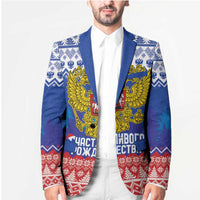 Russia Christmas Blazer Double Headed Eagle Christmas Patterns - Wonder Print Shop