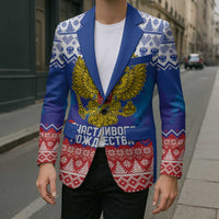 Russia Christmas Blazer Double Headed Eagle Christmas Patterns - Wonder Print Shop