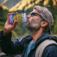 Russia Christmas 4 in 1 Can Cooler Tumbler Double Headed Eagle Christmas Patterns - Wonder Print Shop