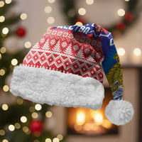 Russia Christmas Santa Hat Double Headed Eagle Christmas Patterns - Wonder Print Shop