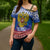 Russia Christmas Cross Shoulder Shirt Double Headed Eagle Christmas Patterns - Wonder Print Shop
