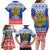 Russia Christmas Family Matching Long Sleeve Bodycon Dress and Hawaiian Shirt Double Headed Eagle Christmas Patterns - Wonder Print Shop