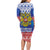 Russia Christmas Family Matching Long Sleeve Bodycon Dress and Hawaiian Shirt Double Headed Eagle Christmas Patterns - Wonder Print Shop