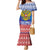 Russia Christmas Family Matching Mermaid Dress and Hawaiian Shirt Double Headed Eagle Christmas Patterns - Wonder Print Shop