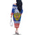 Russia Christmas Family Matching Off The Shoulder Long Sleeve Dress and Hawaiian Shirt Double Headed Eagle Christmas Patterns - Wonder Print Shop