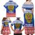 Russia Christmas Family Matching Off Shoulder Maxi Dress and Hawaiian Shirt Double Headed Eagle Christmas Patterns - Wonder Print Shop