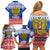 Russia Christmas Family Matching Off Shoulder Short Dress and Hawaiian Shirt Double Headed Eagle Christmas Patterns - Wonder Print Shop