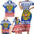 Russia Christmas Family Matching Short Sleeve Bodycon Dress and Hawaiian Shirt Double Headed Eagle Christmas Patterns - Wonder Print Shop