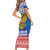 Russia Christmas Family Matching Short Sleeve Bodycon Dress and Hawaiian Shirt Double Headed Eagle Christmas Patterns - Wonder Print Shop