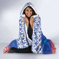 Russia Christmas Hooded Blanket Double Headed Eagle Christmas Patterns - Wonder Print Shop