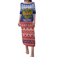 Russia Christmas Puletasi Double Headed Eagle Christmas Patterns - Wonder Print Shop