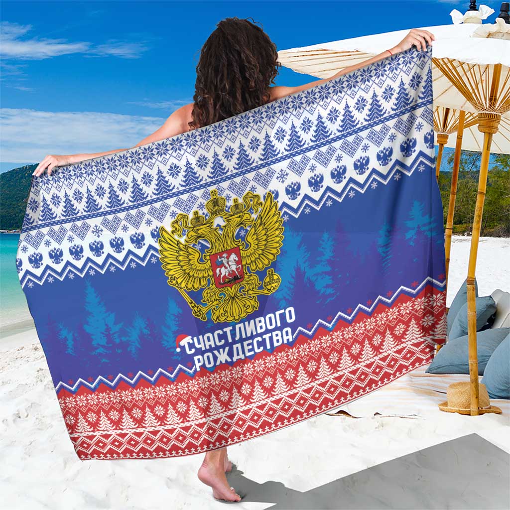 Russia Christmas Sarong Double Headed Eagle Christmas Patterns - Wonder Print Shop