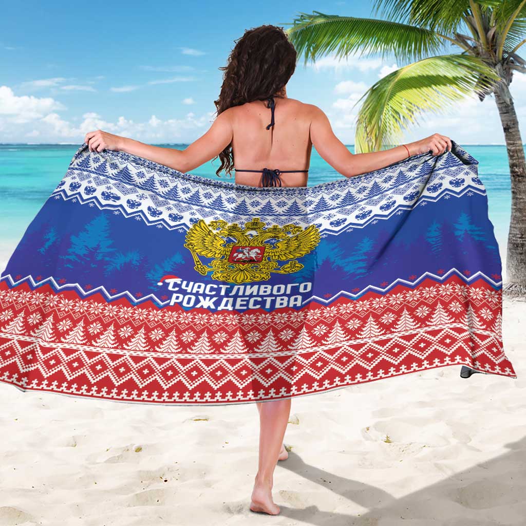 Russia Christmas Sarong Double Headed Eagle Christmas Patterns - Wonder Print Shop