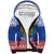 Russia Christmas Sherpa Hoodie Double Headed Eagle Christmas Patterns - Wonder Print Shop