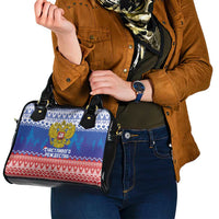 Russia Christmas Shoulder Handbag Double Headed Eagle Christmas Patterns - Wonder Print Shop