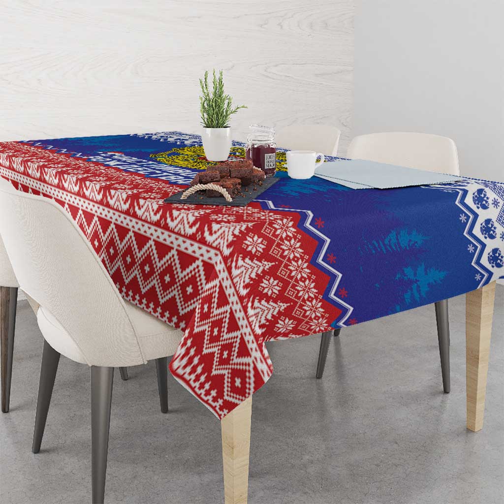 Russia Christmas Tablecloth Double Headed Eagle Christmas Patterns - Wonder Print Shop