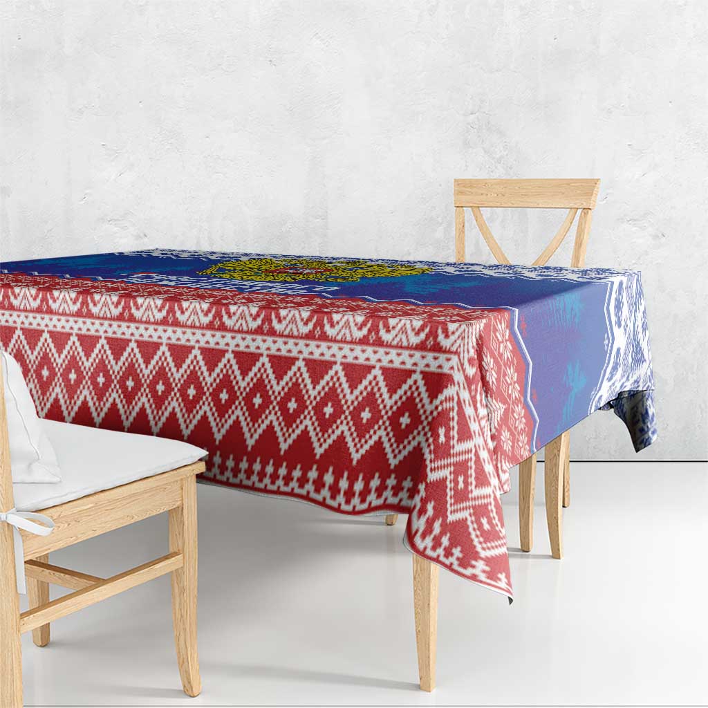 Russia Christmas Tablecloth Double Headed Eagle Christmas Patterns - Wonder Print Shop