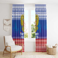 Russia Christmas Window Curtain Double Headed Eagle Christmas Patterns - Wonder Print Shop