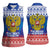Russia Christmas Women Sleeveless Polo Shirt Double Headed Eagle Christmas Patterns - Wonder Print Shop