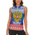 Russia Christmas Women Sleeveless Polo Shirt Double Headed Eagle Christmas Patterns - Wonder Print Shop