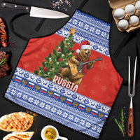 Russia Christmas Apron Brown Bear Playing Balalaika - Wonder Print Shop