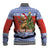Russia Christmas Baseball Jacket Brown Bear Playing Balalaika - Wonder Print Shop